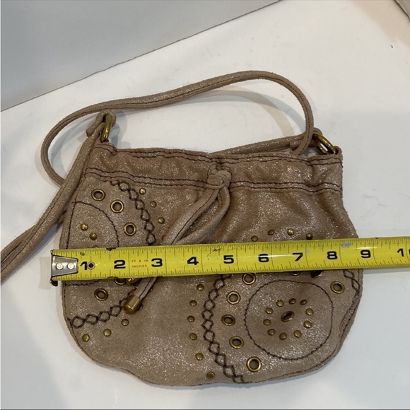 Fossil Glittery Cream Boho Studded Crossbody Bag - Picture 5 of 10
